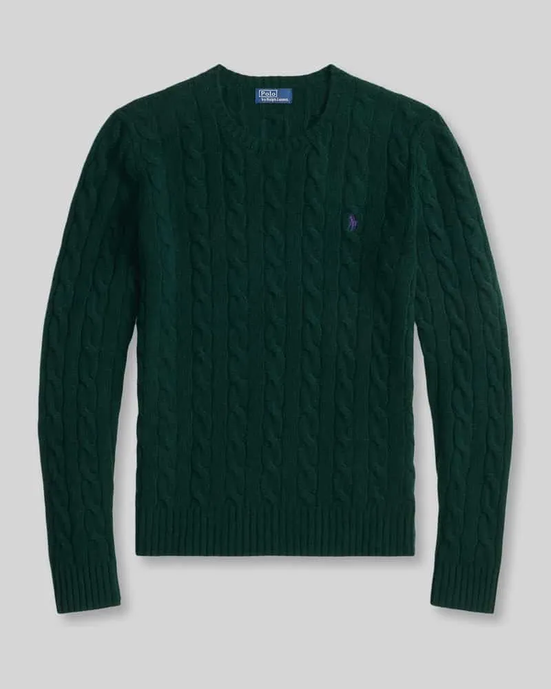 Ralph Lauren Regular Fit Pullover mit Logo-Stitching Gruen