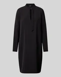 JOOP! Knielanges Kleid mit Schlüsselloch-Ausschnitt Black