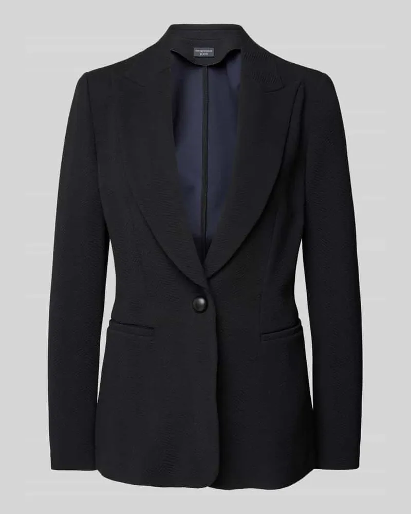 Emporio Armani Blazer mit Reverskragen Black
