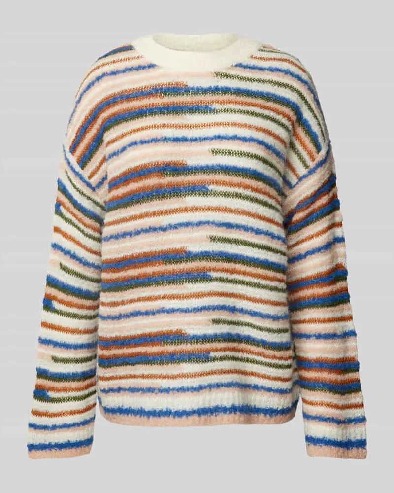 Lanius Strickpullover mit überschnittenen Schultern Offwhite