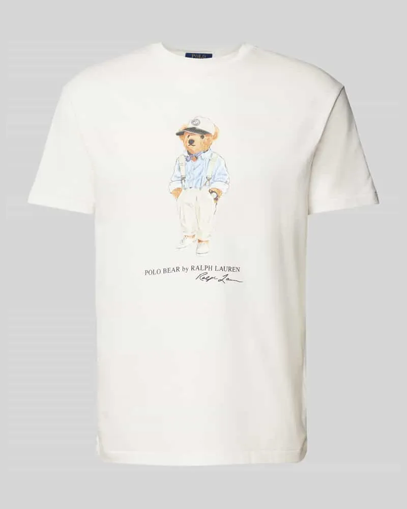 Ralph Lauren T-Shirt mit Label-Print Weiss