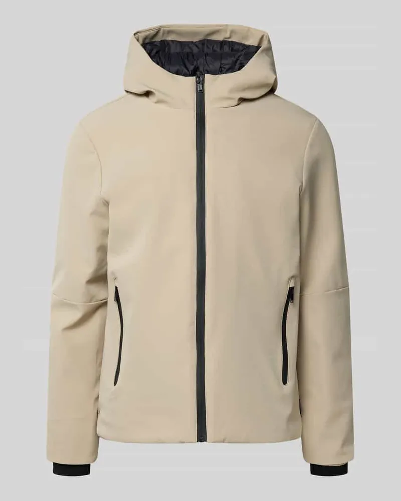 Blend Jacke mit Kapuze und Reißverschlusstaschen Modell 'EON Beige