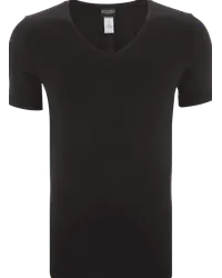 Hanro T-Shirt mit V-Ausschnitt Black