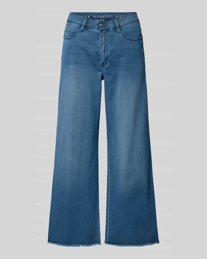 MAC Jeans Wide Fit Jeans-Culotte aus Baumwoll-Mix Modell 'DREAM Blau