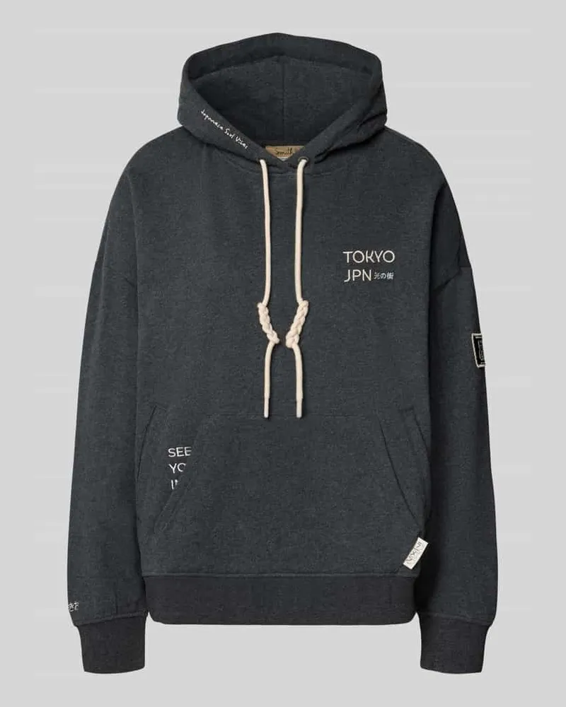 Smith & Soul Oversized Hoodie mit Känguru-Tasche Anthrazit