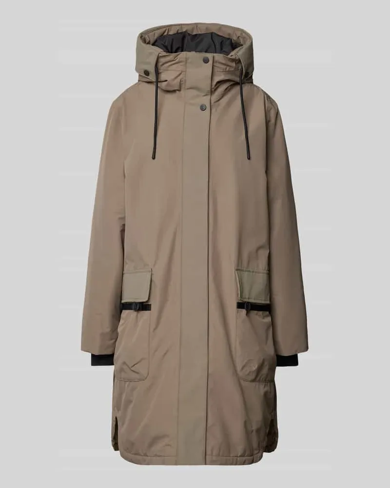 Didriksons 1913 Parka mit Pattentaschen Camel