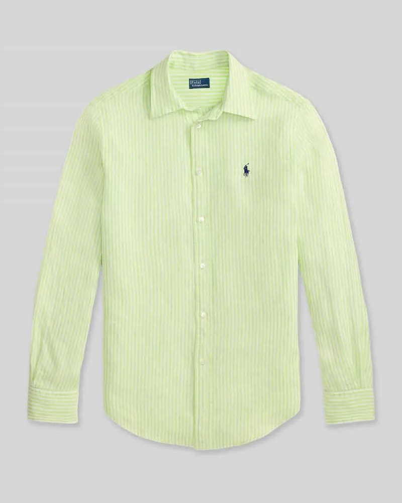 Ralph Lauren Hemdbluse aus reinem Leinen Apfel