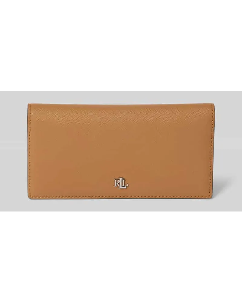 Ralph Lauren Lederportemonnaie mit Label-Applikation Camel