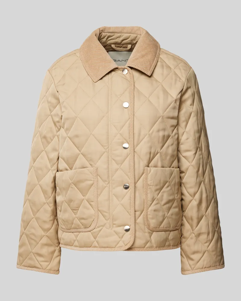 Gant Steppjacke mit aufgesetzten Taschen Beige