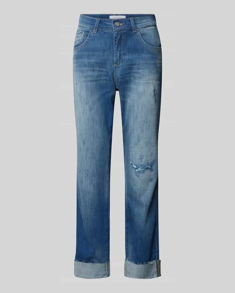 ANGELS  Regular Fit Jeans im Destroyed-Look Modell 'DARLEEN Blau