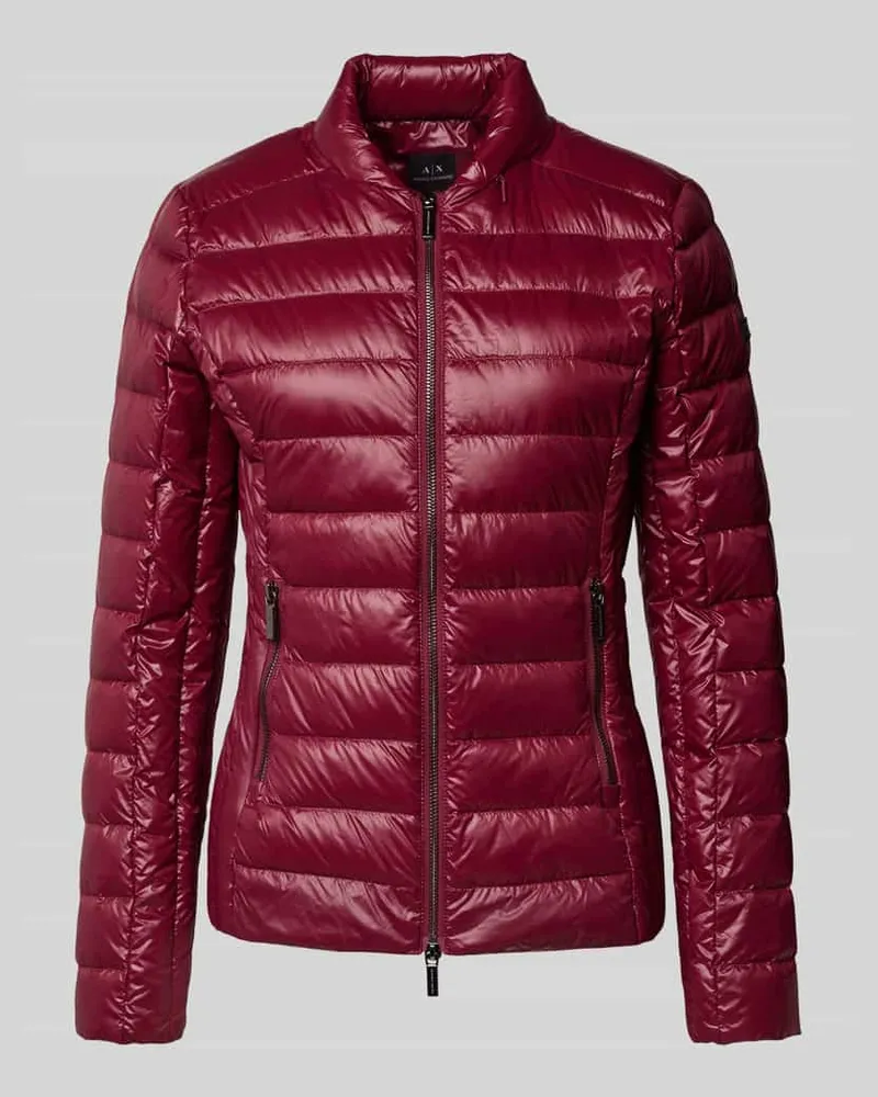 Armani Exchange Steppjacke mit Reißverschlusstaschen Bordeaux