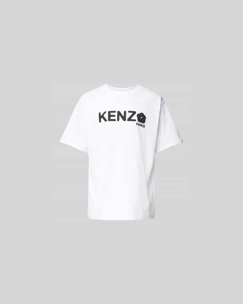 Kenzo T-Shirt aus reiner Baumwolle Weiss