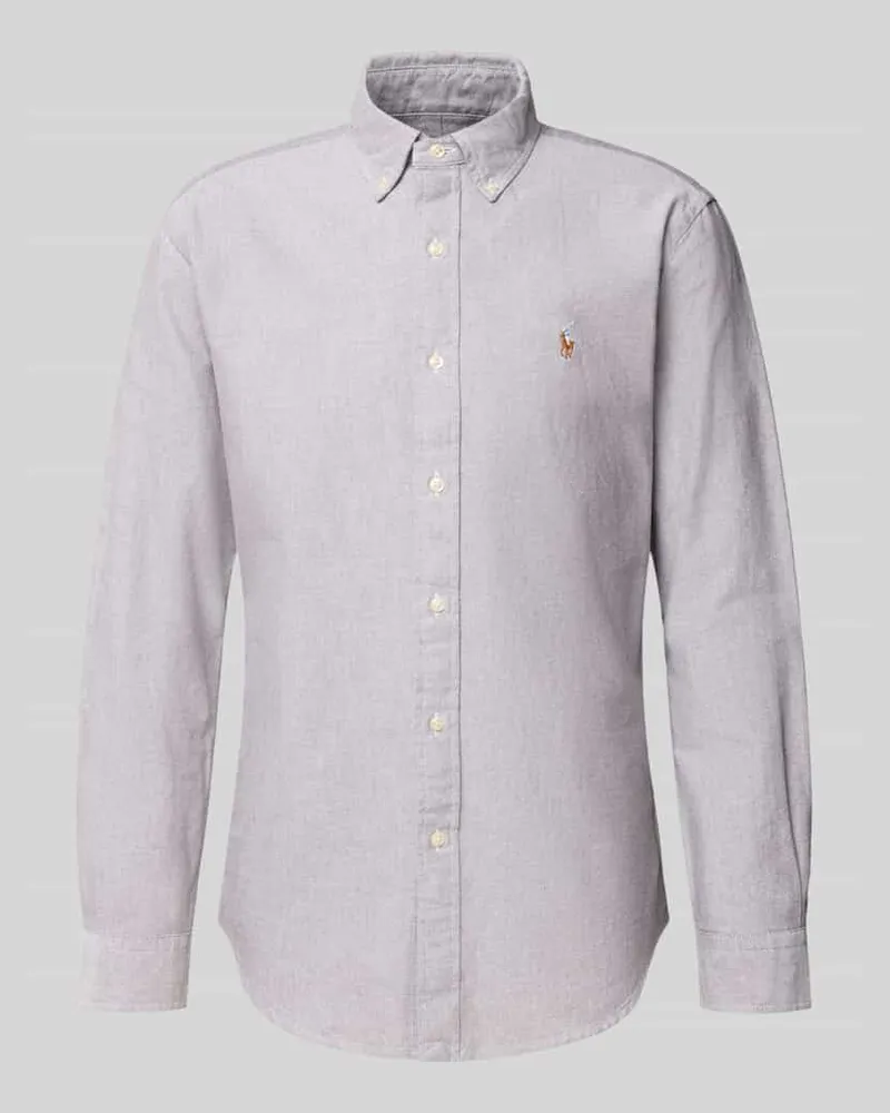 Ralph Lauren Freizeithemd mit Logo-Stickerei Mittelbraun