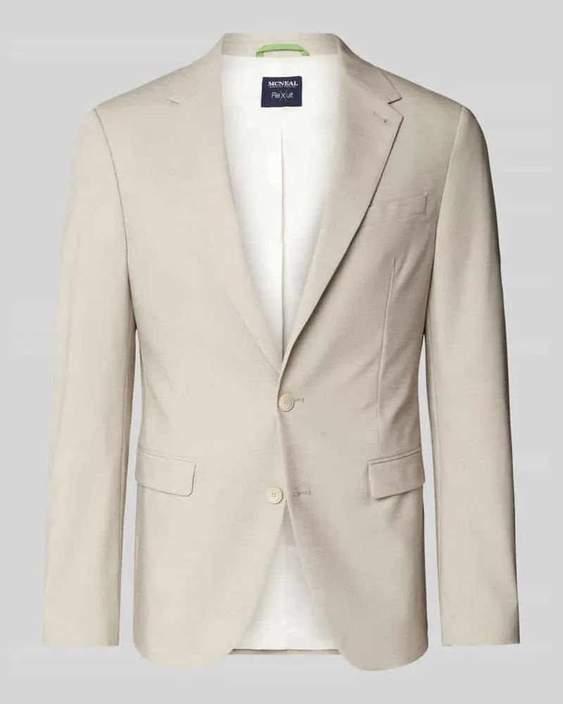 McNeal Slim Fit 2-Knopf-Sakko mit Viskose-Anteil Beige