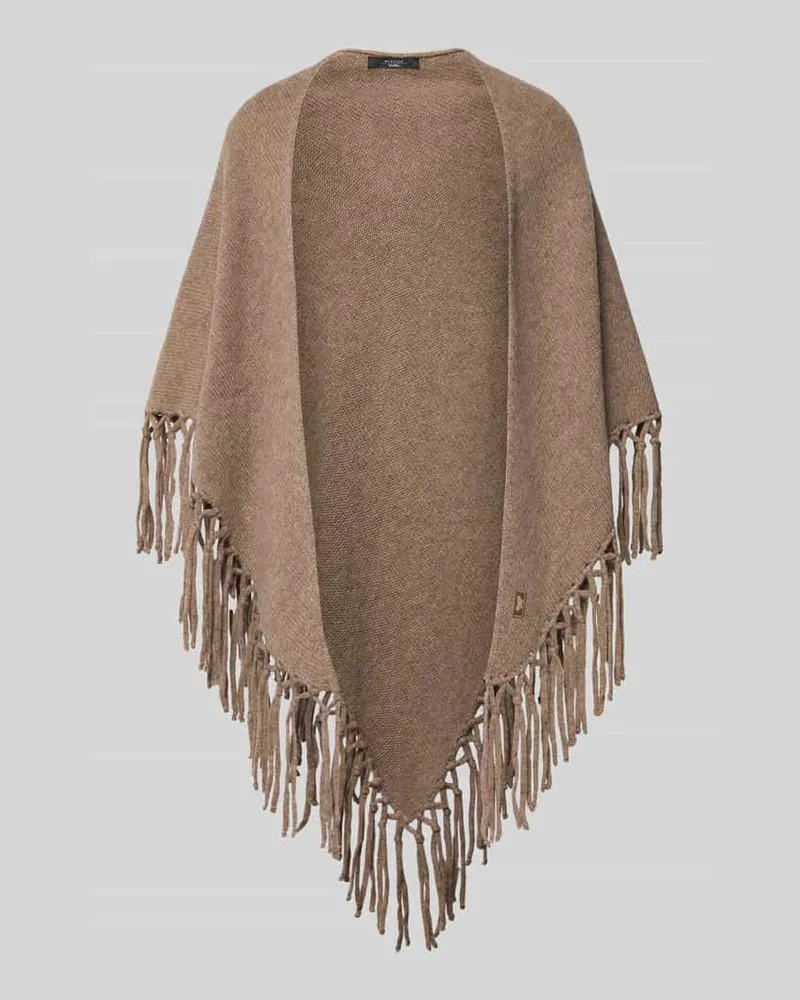 Max Mara Wollschal aus reiner Schurwolle Modell 'TORNADO Taupe