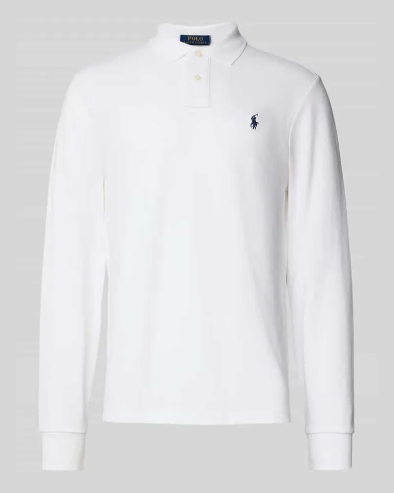 Ralph Lauren Poloshirt mit Label-Stitching Weiss