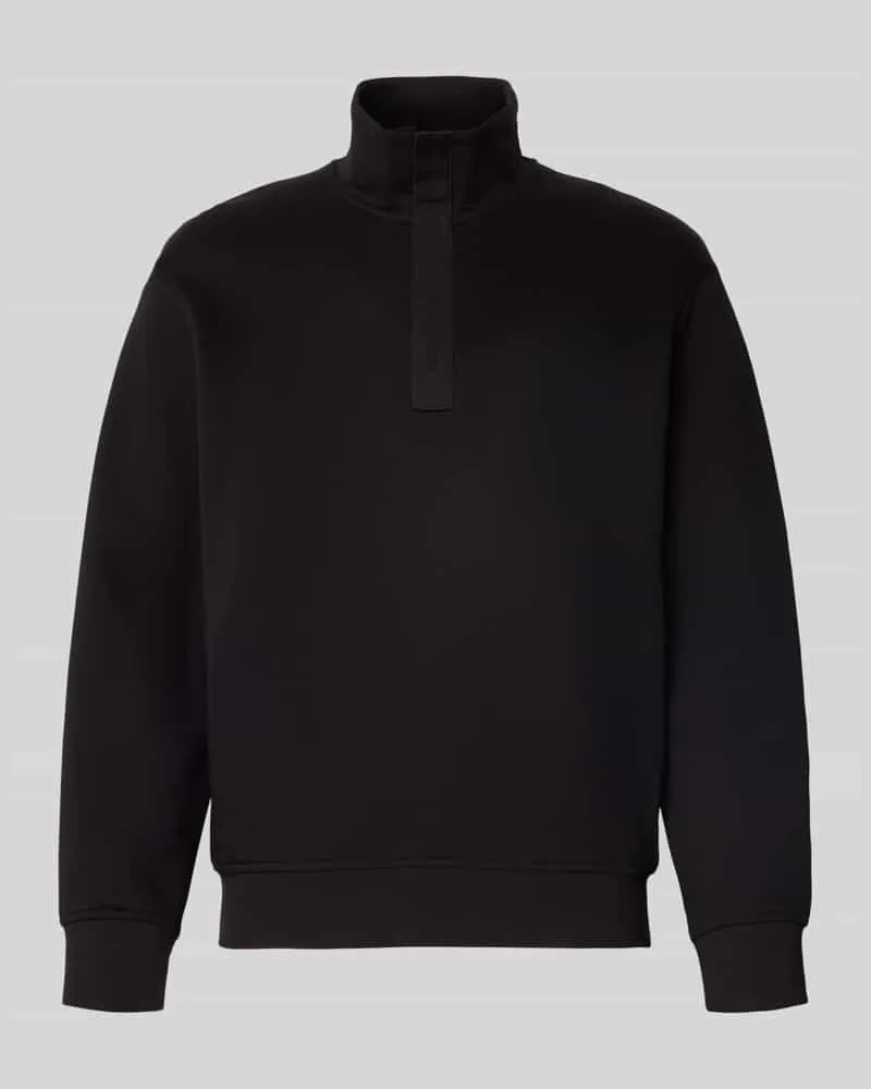 Armani Exchange Sweatshirt mit Stehkragen Modell 'FELPA Black