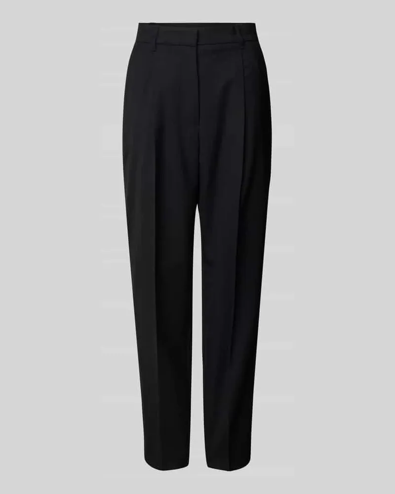 Marc Cain Feminine Fit Anzughose mit Bügelfalten Black