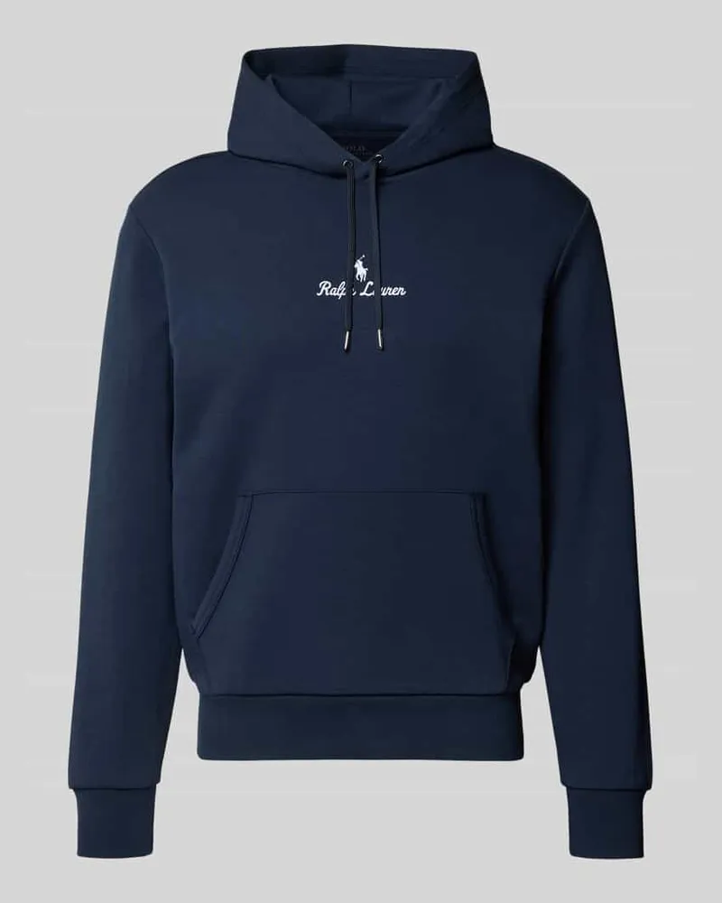 Ralph Lauren Hoodie mit Label-Stitching und Känguru-Tasche Marine