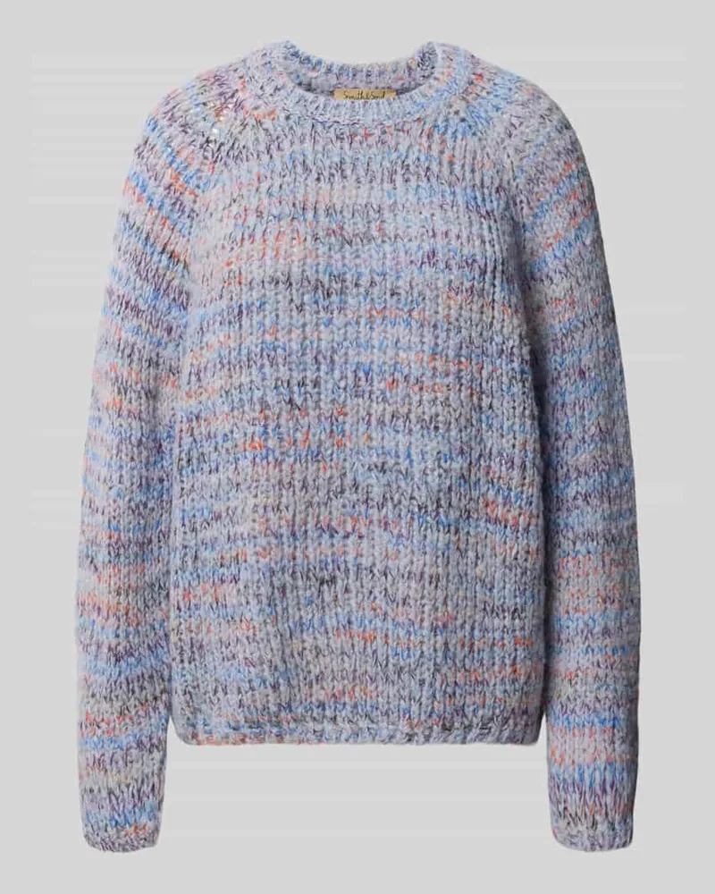 Smith & Soul Pullover aus Mohair mit Raglanärmeln Bleu