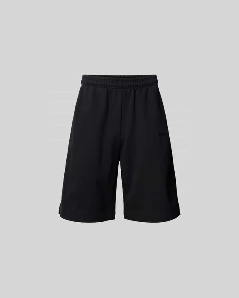 VETEMENTS Loose Fit Sweatshorts mit Gesäßtasche Black