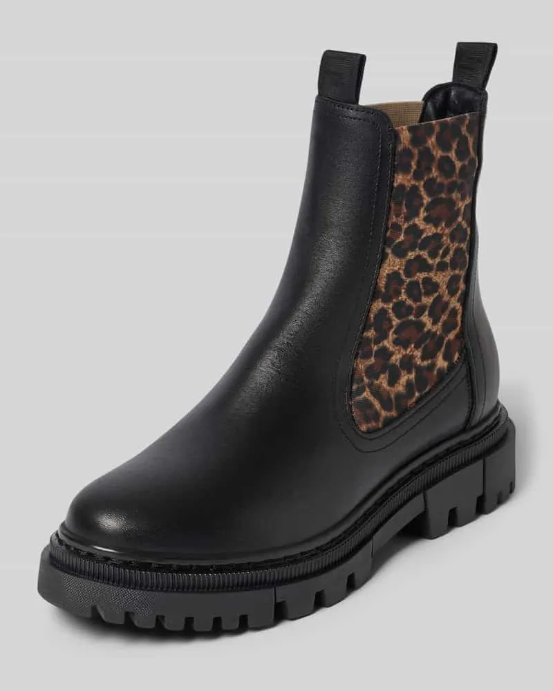 Tamaris Chelseas aus echtem Rindsleder Black