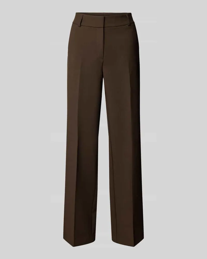 Selected Weite Hose mit Viskose-Anteil Modell 'RITA Dunkelbraun