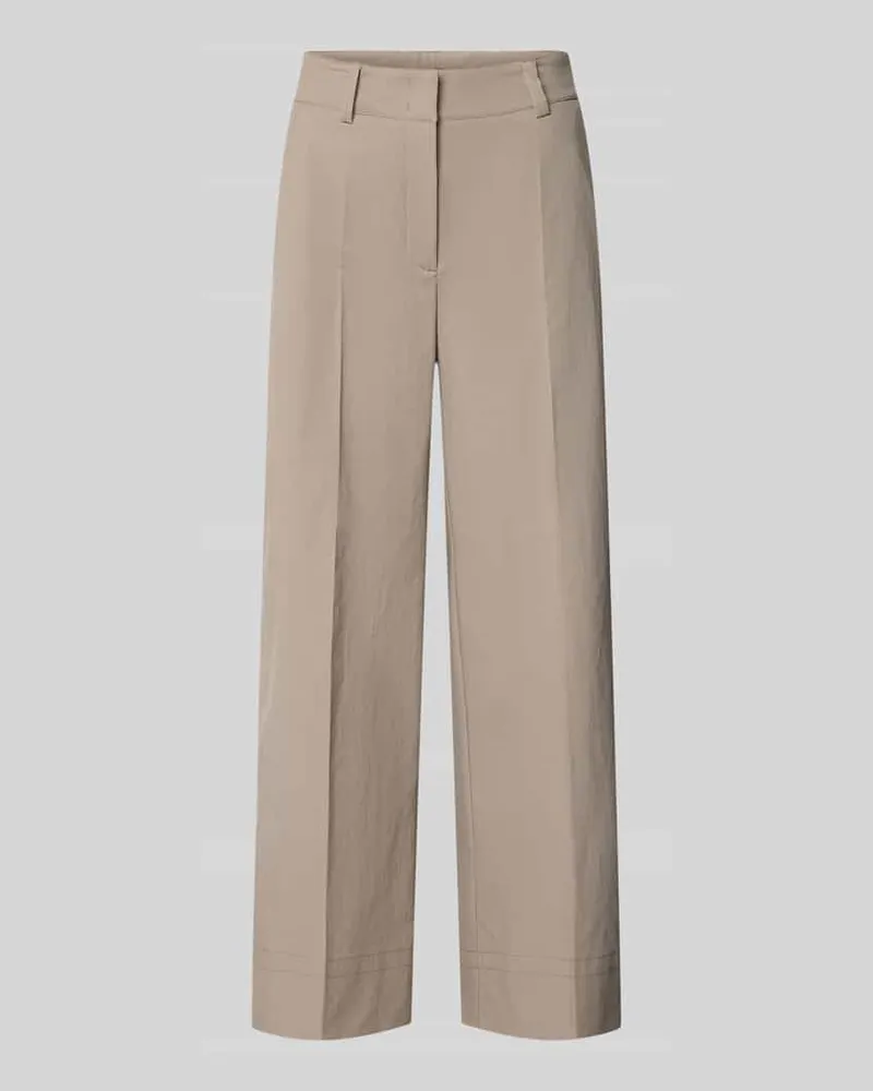 Cambio Stoffhose mit Eingrifftaschen Modell 'CARA Taupe