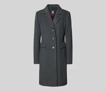Wollmantel mit Kaschmir-Anteil und Pattentaschen