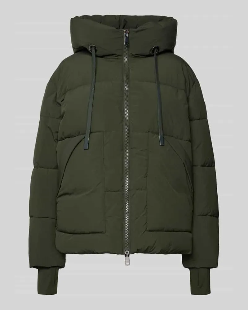 Mos Mosh Steppjacke mit Kapuze Modell 'Ollie Dunkelgruen