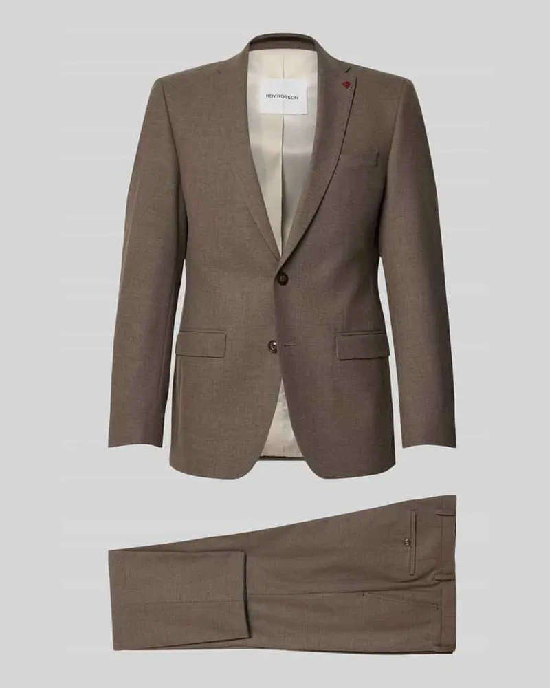 Roy Robson Regular Fit Sakko mit Viskose-Anteil Taupe