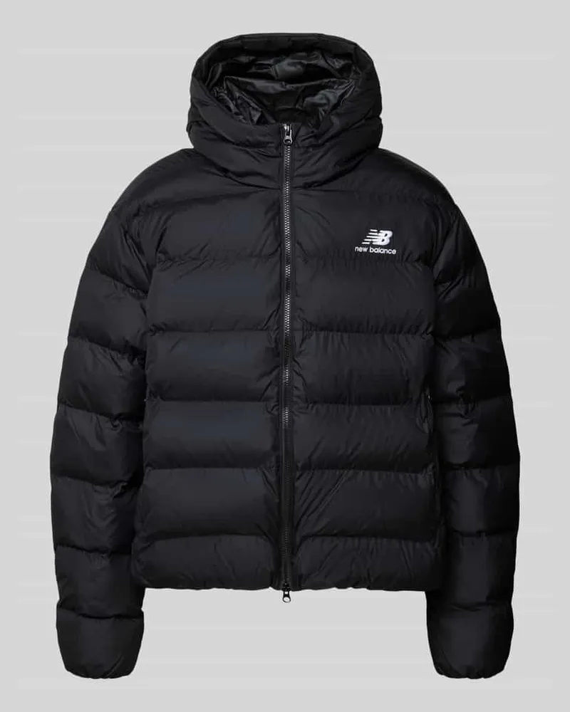 New Balance Steppjacke mit Label-Stitching Modell 'BOSTON Black