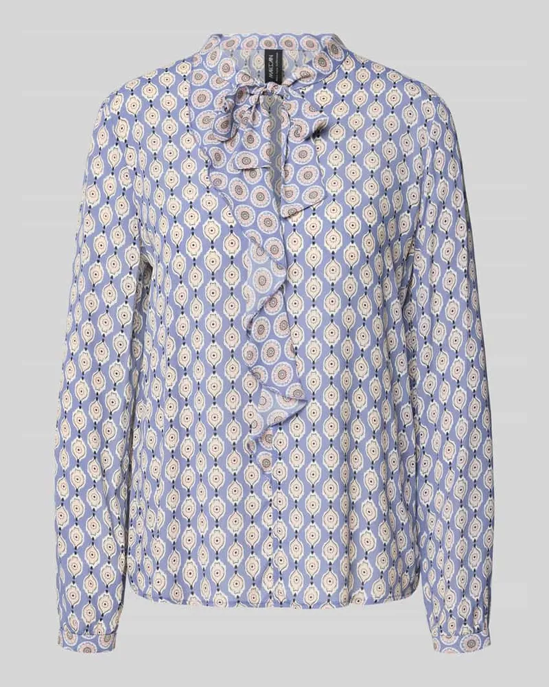 Marc Cain Regular Fit Bluse mit Allover-Motiv-Print Lavender