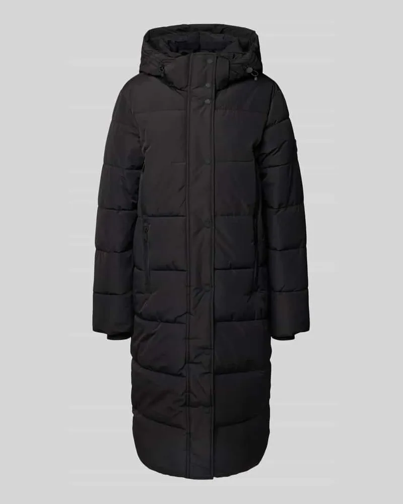 Tom Tailor Regular Fit Steppmantel mit doppelten Reißverschlusstaschen Black