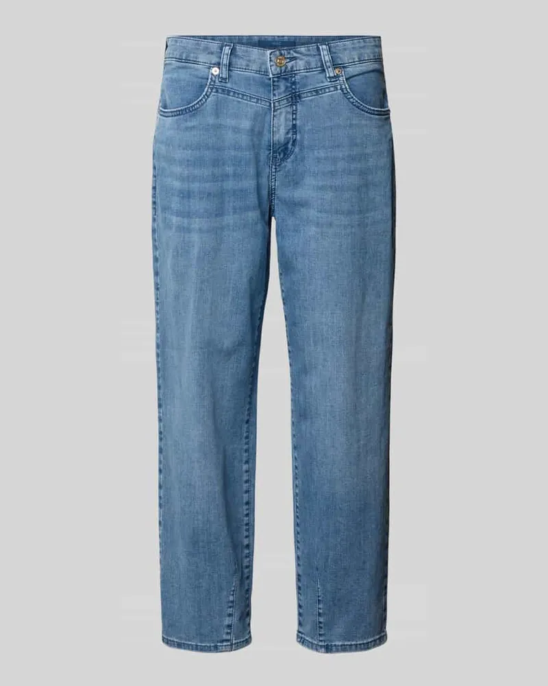 MAC Jeans Barrel Fit Jeans mit Eingrifftaschen Modell 'BOBBIE Blau