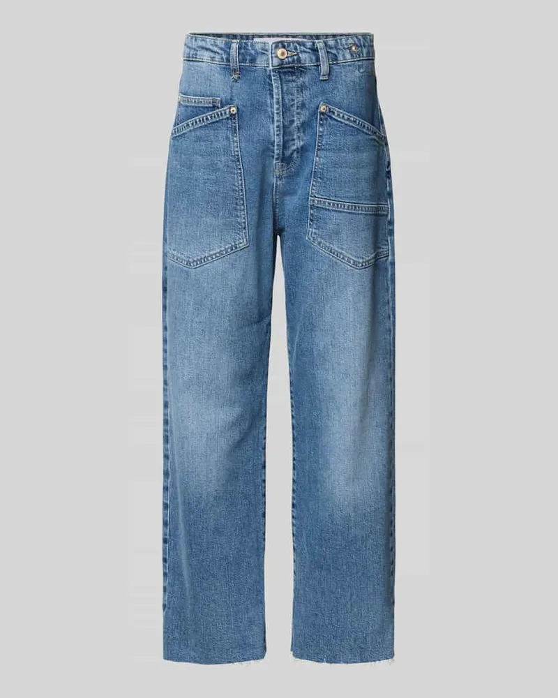 MAC Jeans Baggy Jeans mit 5-Pocket-Design Hellblau