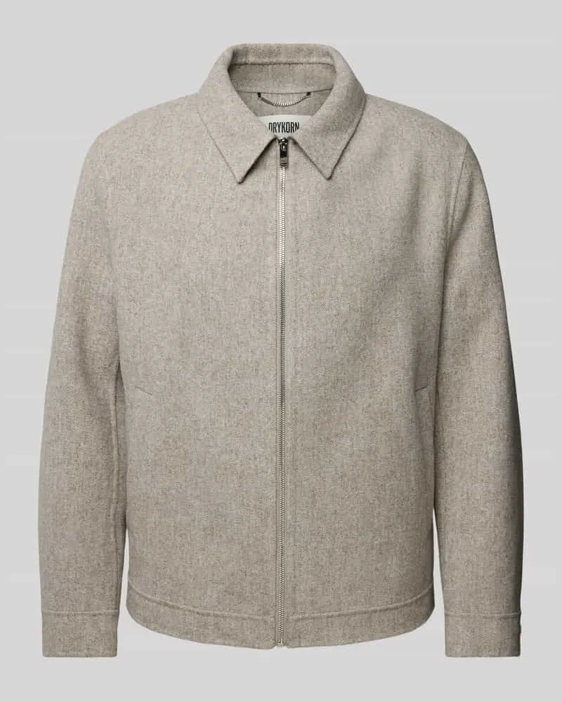 Drykorn Jacke aus Woll-Mix mit Umlegekragen Modell 'Rikka Beige