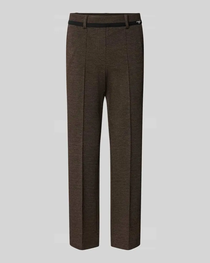 Cambio Weite Hose aus Viskose Modell-Mix 'FRANCOISE Dunkelbraun