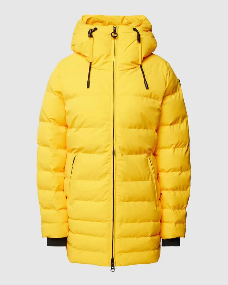 Wellensteyn Regular Fit Steppjacke mit Kapuze Modell 'CORDOBA Gelb