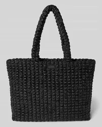 HUGO BOSS Shopper mit Label-Badge Modell 'Mhati Black