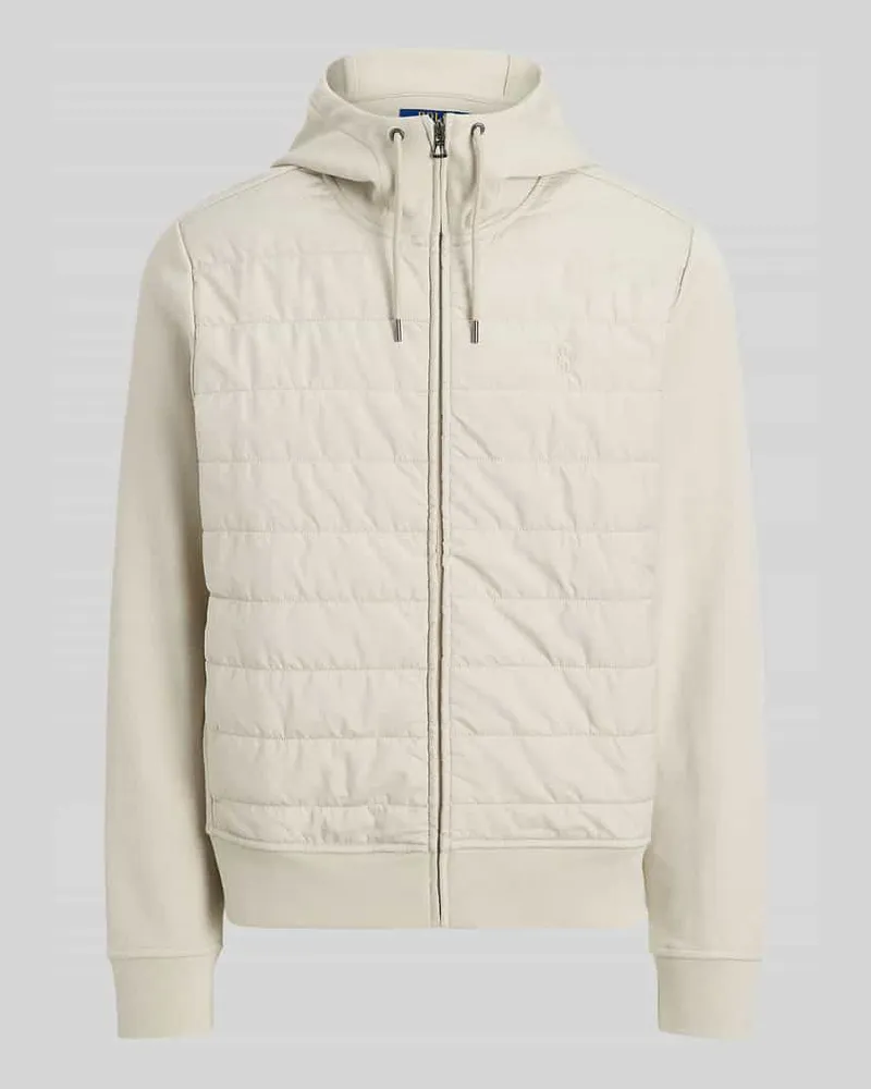 Ralph Lauren Regular Fit Strickjacke aus Baumwoll-Mix Taupe