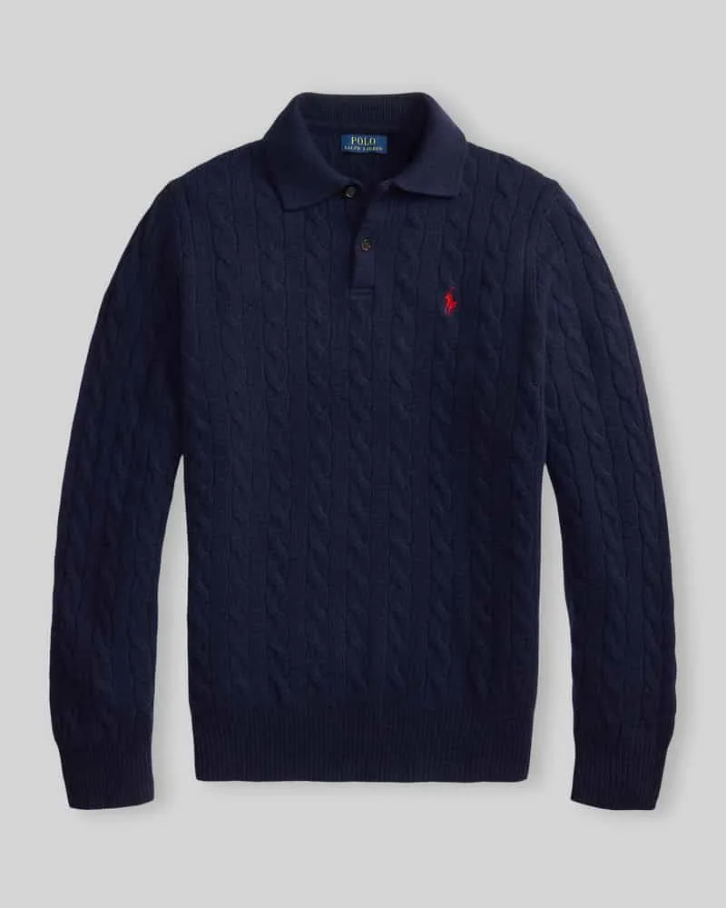 Ralph Lauren Regular Fit Pullover aus Woll-Kaschmir-Mix Marine