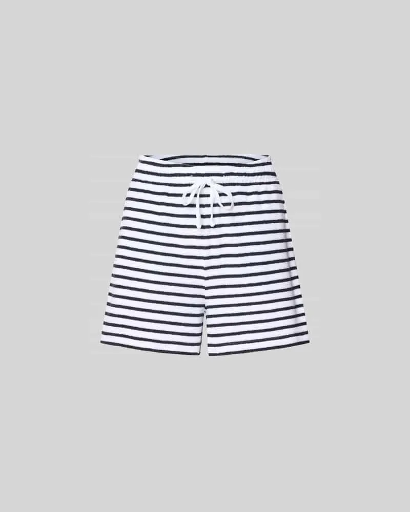 Juvia Shorts in Frottee-Optik Marine