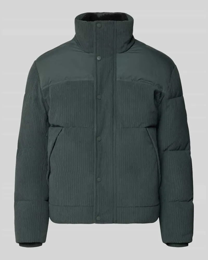 HUGO BOSS Regular Fit Steppjacke mit Label-Patch Modell 'Ocord Khaki