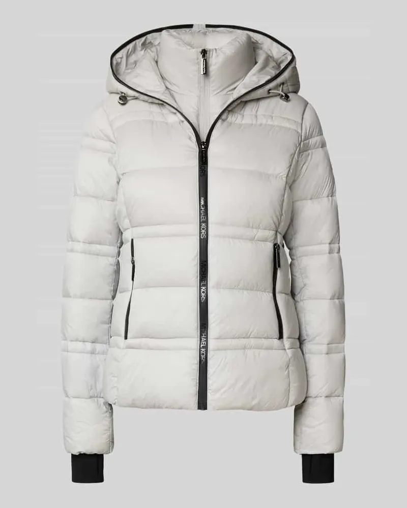 Michael Kors Steppjacke mit Kapuze Mittelgrau