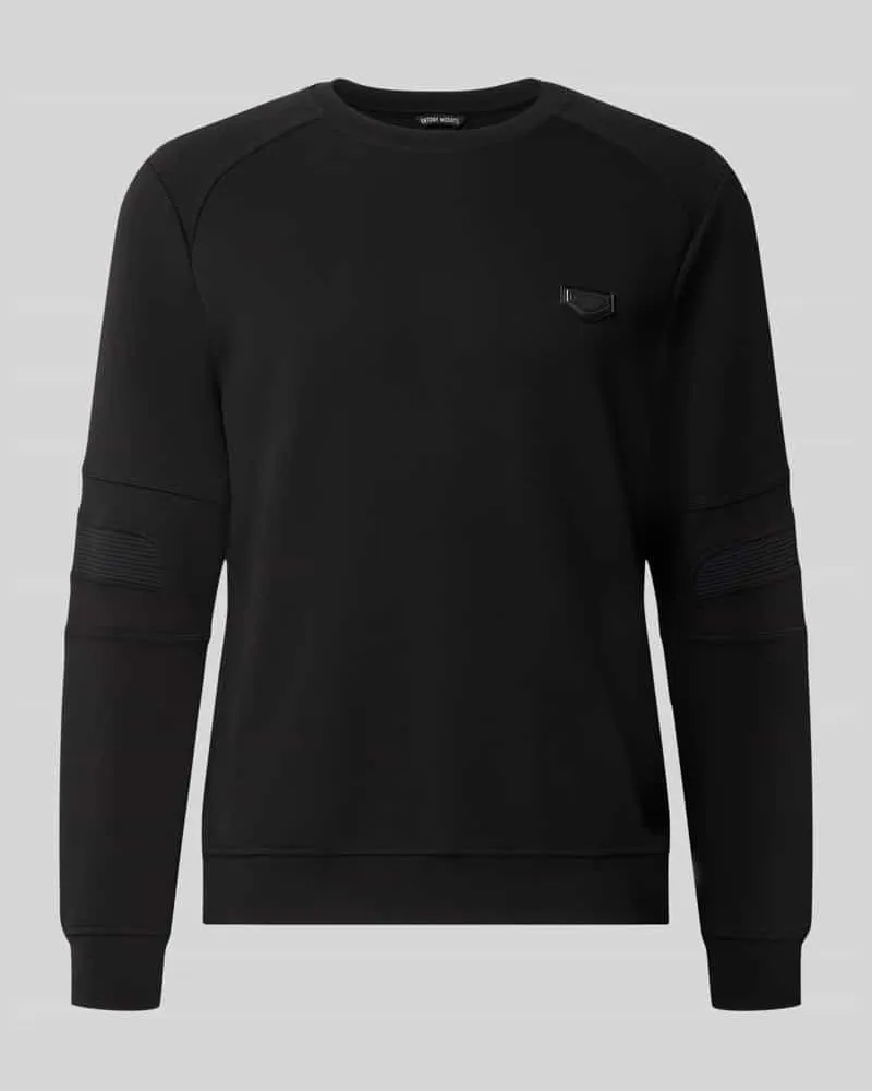 Antony Morato Sweatshirt mit Label-Patch Modell 'NEUTER Black