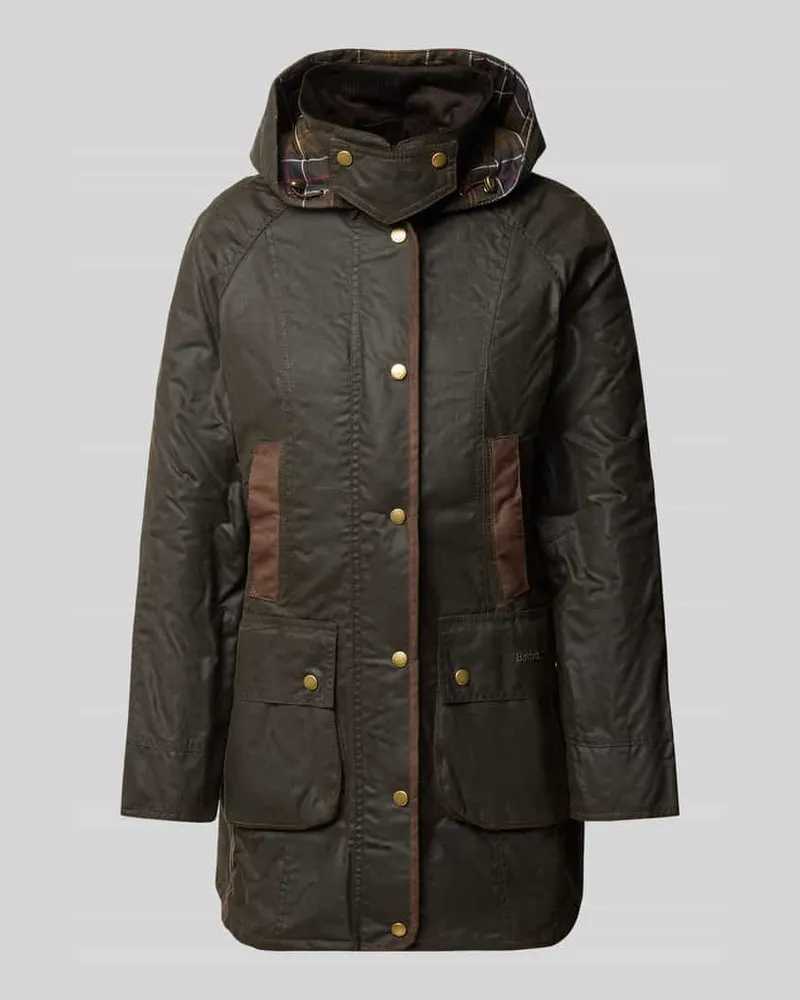 Barbour Regular Fit Funktionsjacke aus reiner Baumwolle Oliv