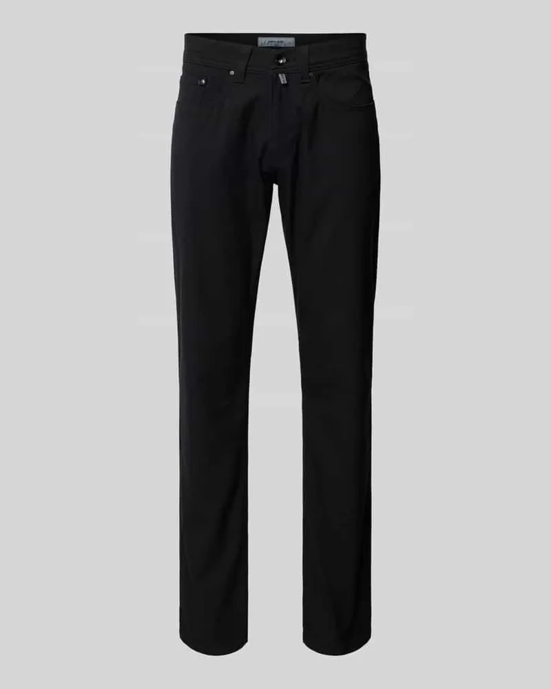 Pierre Cardin Tapered Fit Hose im 5-Pocket-Design Modell 'LYON Black