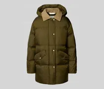 Regular Fit Daunenmantel mit Steppnähten