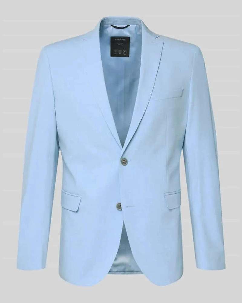 S.Oliver Regular Fit Anzugsakko mit Viskose-Anteil Hellblau